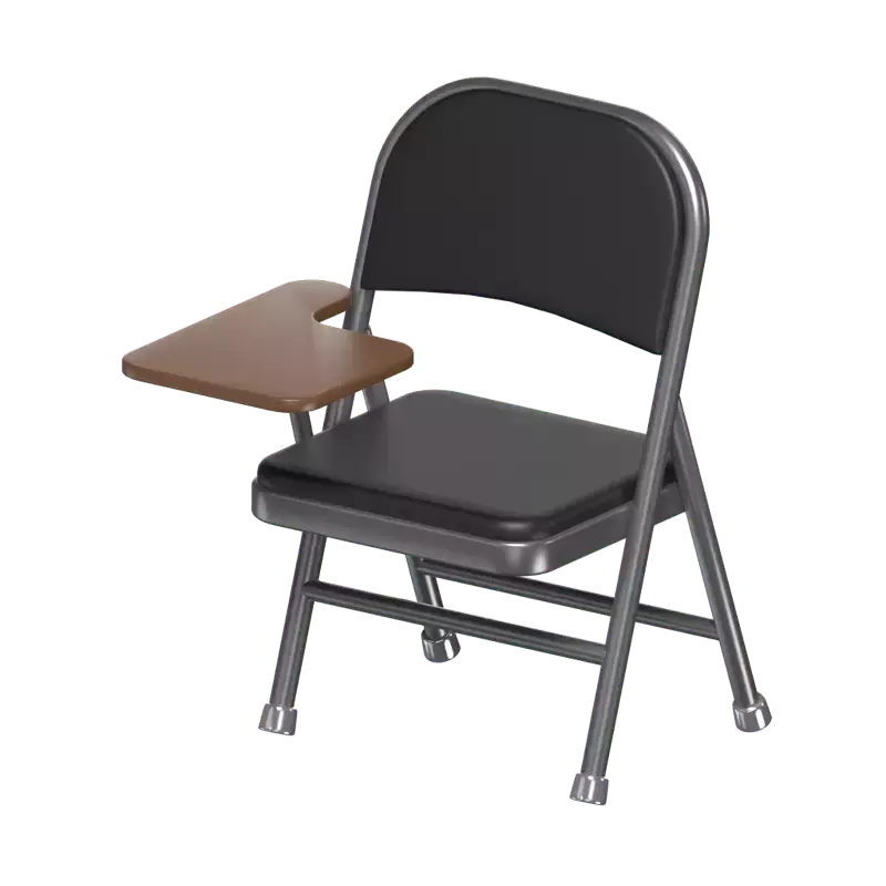 3D Student Chair Model Comfortable Learning 3D Graphic