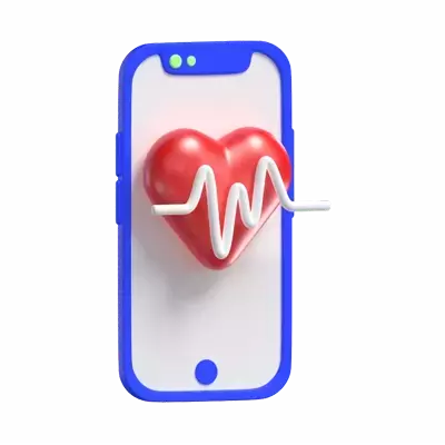 Medical app 3D Illustration