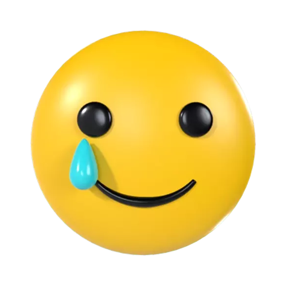 Smiling With Tear Emoji 3d model--f746c709-5dee-493b-8dcb-5372c8c29ab8