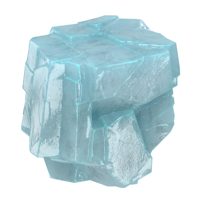 Big Ice Rock 3D Modell für Gletscher Umwelt 3D Graphic