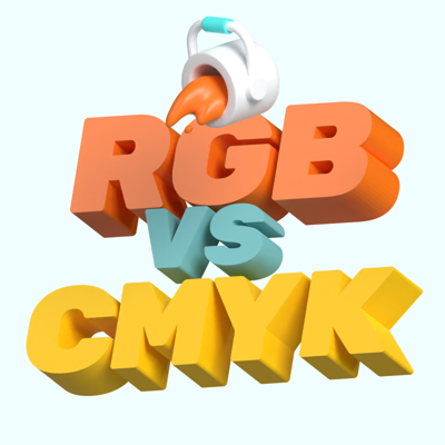 RGB Vs CMYK 3D Template