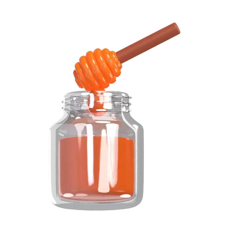 Honey Jar 3D Graphic