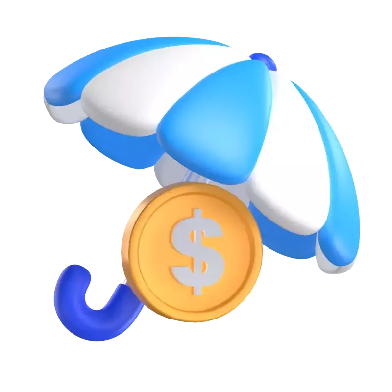 Money Insurance 3D Graphic