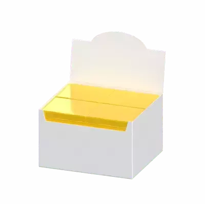 3d small candy bar box paket 3D Graphic
