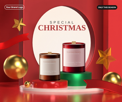 Special Chirstmas Podium 3D Template