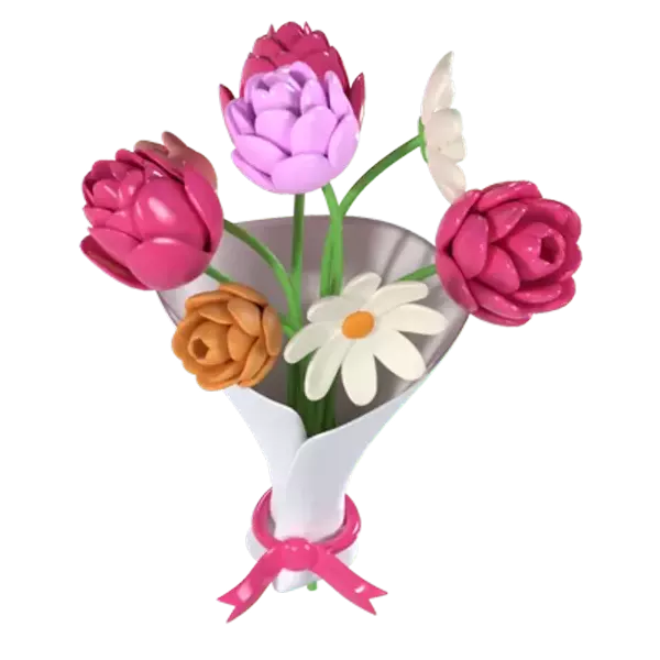 Flower Bouquet 3d model--5ca0b4c1-0b1f-4e07-bcab-c3f1de3e8f06