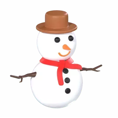 Snow Man 3d model--4fedb125-2b46-4e6a-8bd4-bd3d71811d45