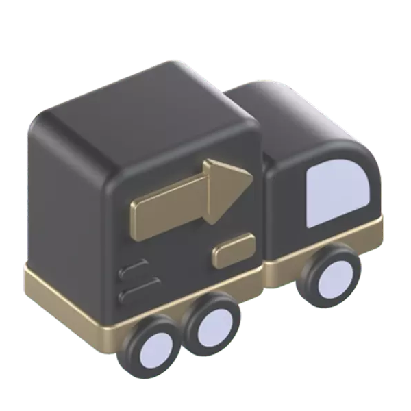 Delivery Truck 3D Graphic