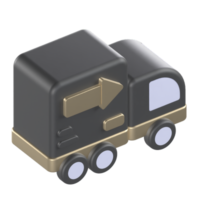 Delivery Truck 3D Graphic