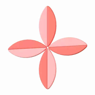Flower Shape 3D Graphic