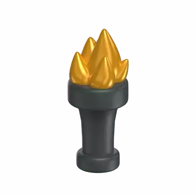Torch 3D Icon Model For Tournament And Competition 3D Graphic