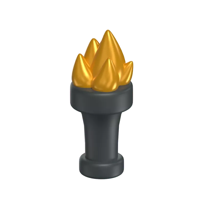 Torch 3D Icon Model For Tournament And Competition 3D Graphic