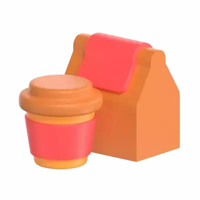 Coffee Takeaway 3D Graphic