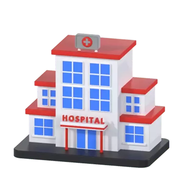 Krankenhaus 3D Graphic