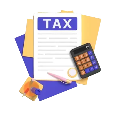 Tax Planning 3D Graphic