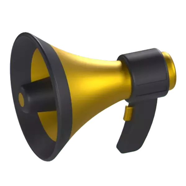 Megaphone 3D Graphic