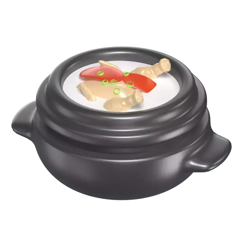 Samgyetang 3D Graphic