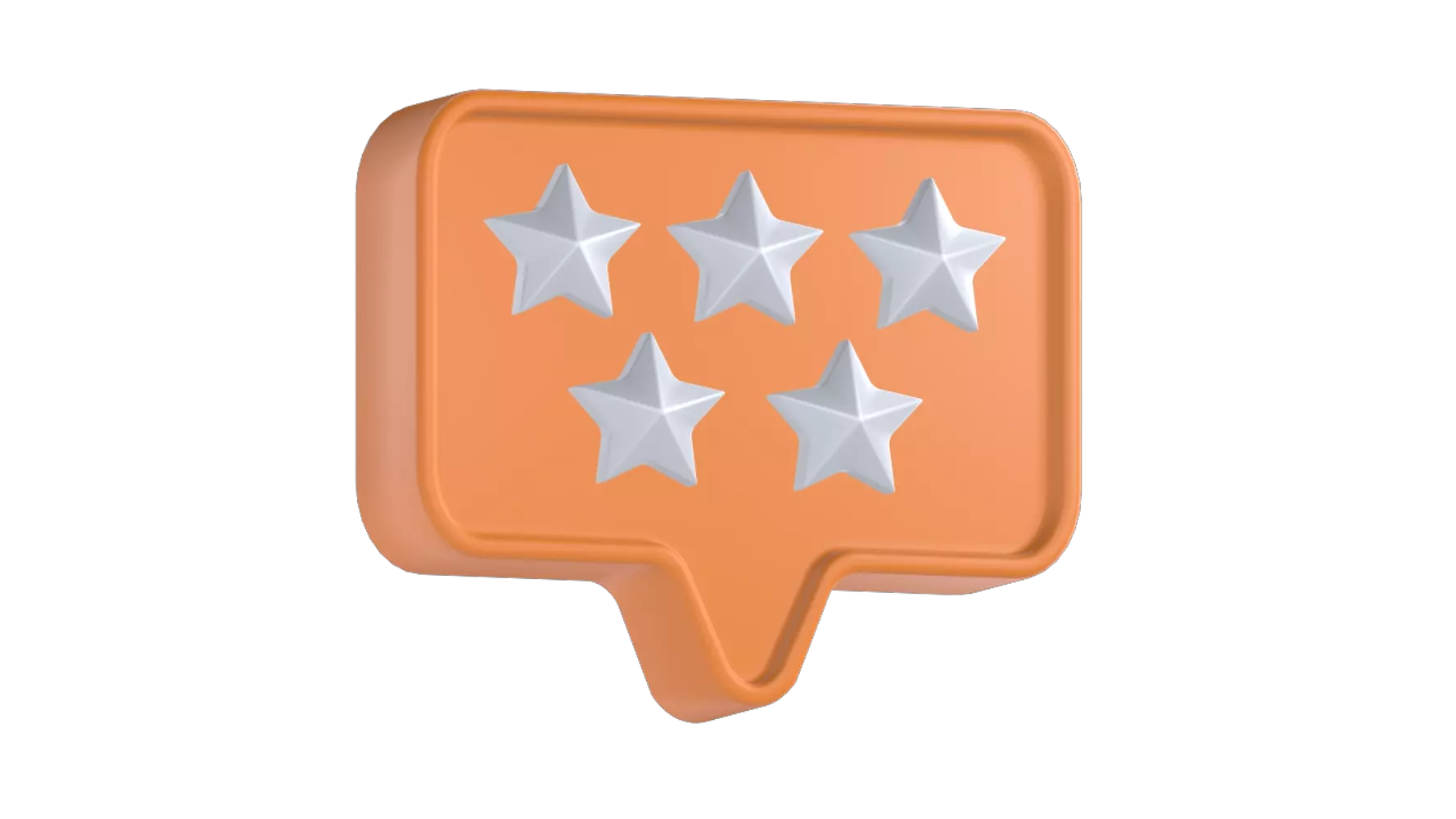 Rating Stars 3D Graphic
