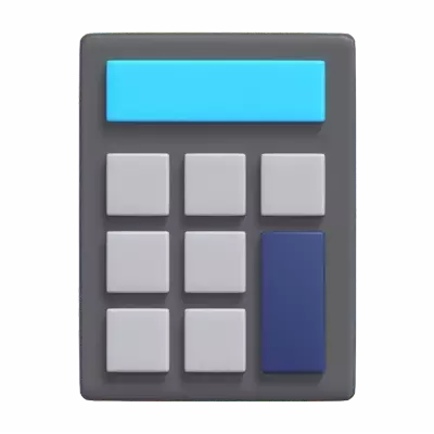 Calculator 3D Graphic