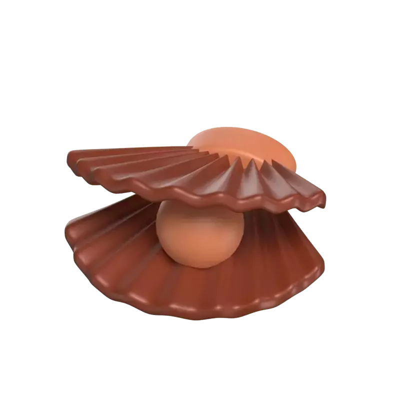 Chocolate Pearl And Oyster 3D Model 3D Graphic