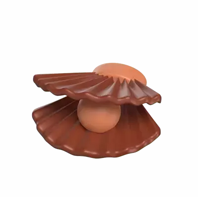 Chocolate Pearl And Oyster 3D Model 3D Graphic