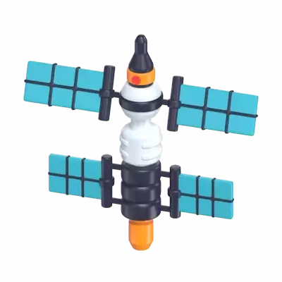 Space Station 3D Graphic