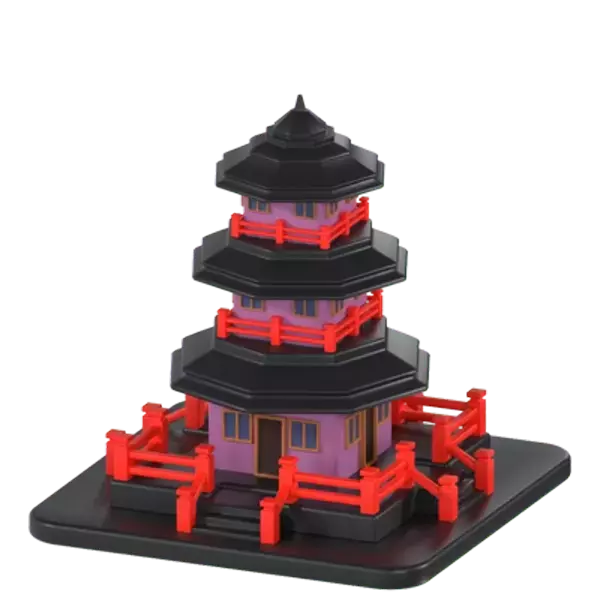 Pagoda 3D Graphic