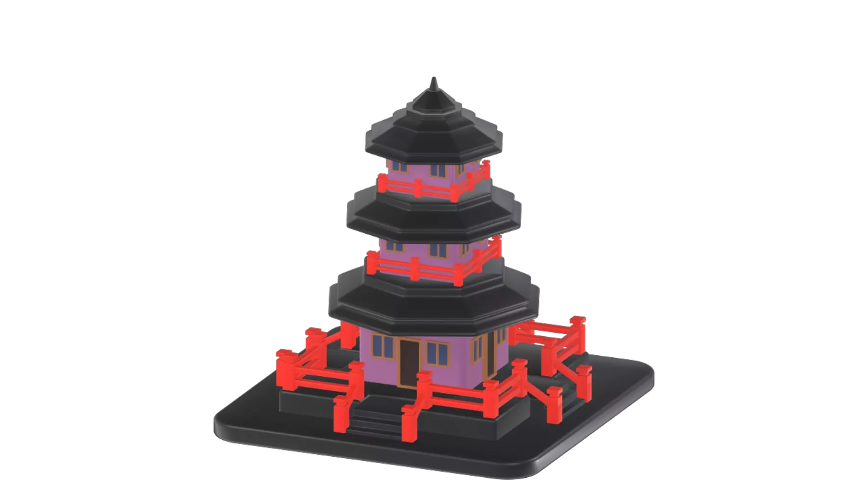 Pagoda 3d model--ed66b6b6-d31f-4205-af69-cb153dee533f