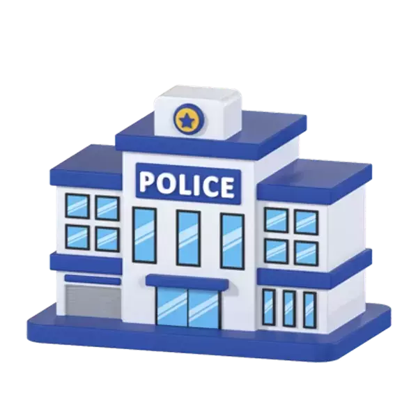 Police Office 3D Graphic