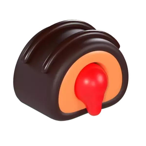 Melted Choco 3D Graphic