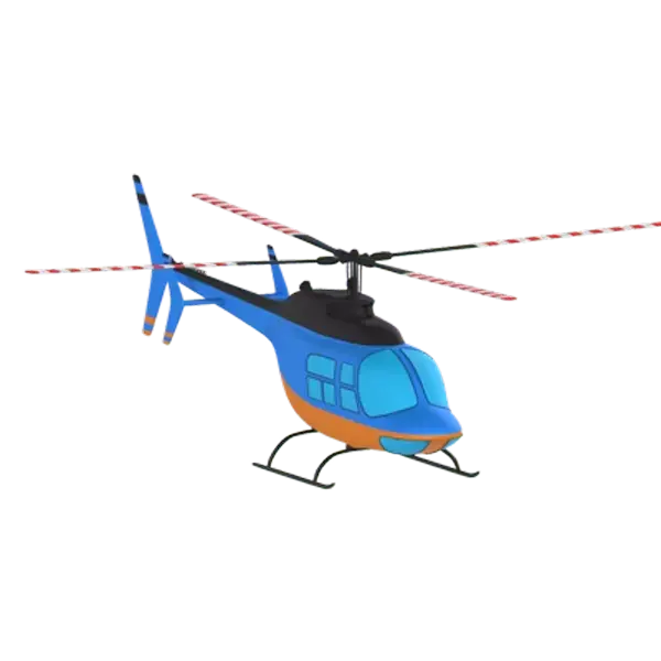 Hubschrauber 3D Graphic