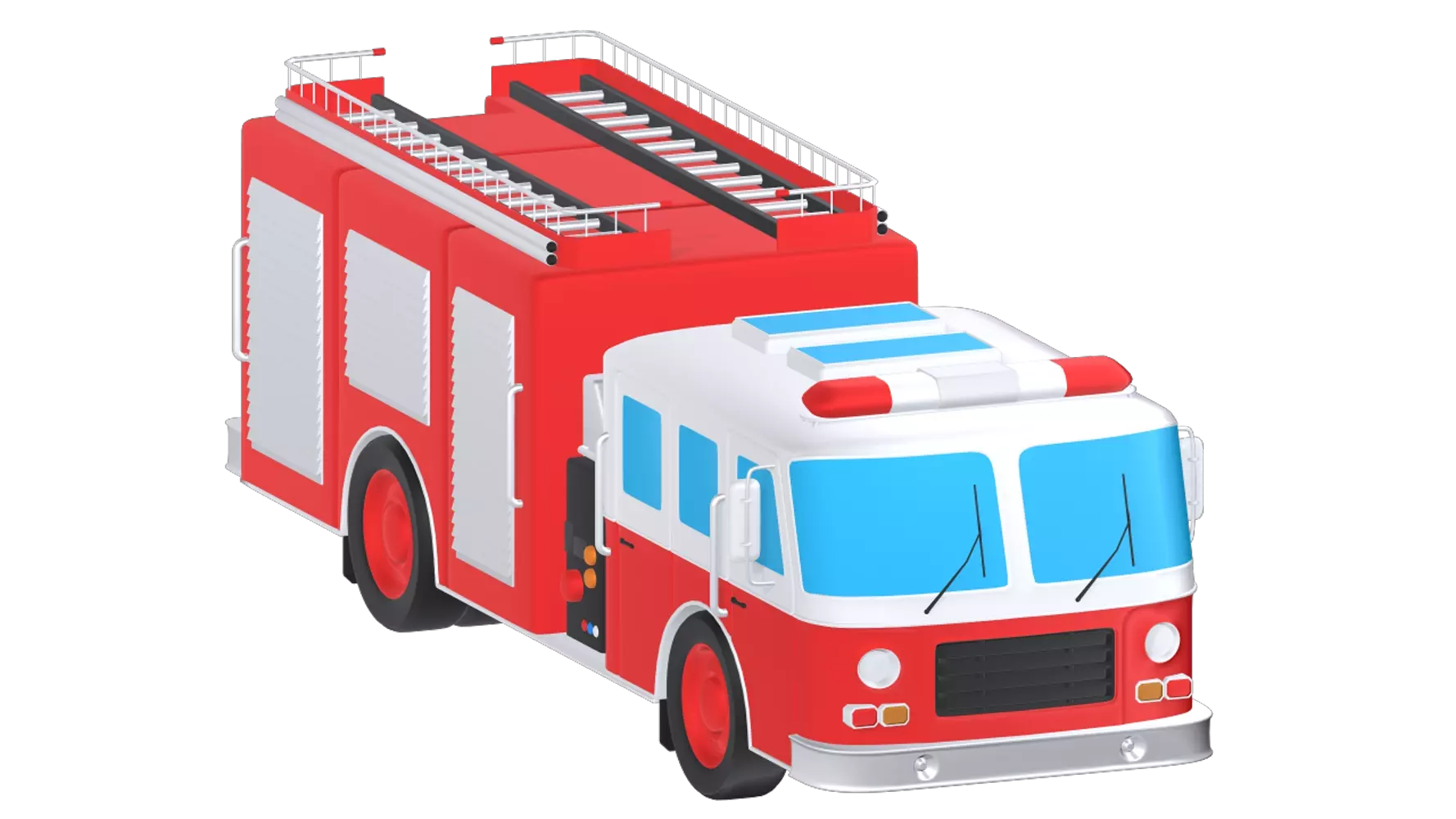 Fire Truck 3D Graphic
