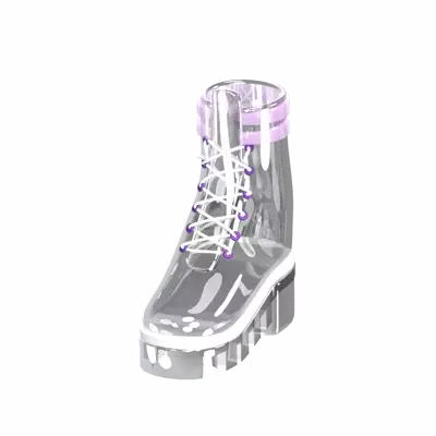 Glass Shoe 3D Graphic