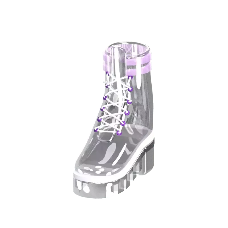 Glass Shoe 3D Graphic
