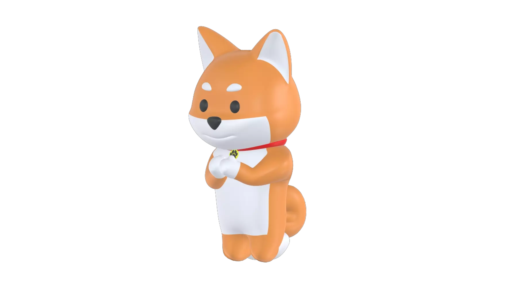 Shiba Inu Dog Praying 3d model--07466d79-7062-47ce-bbec-03c62e899db2