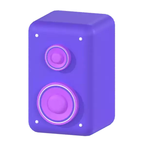Speaker 3D Graphic
