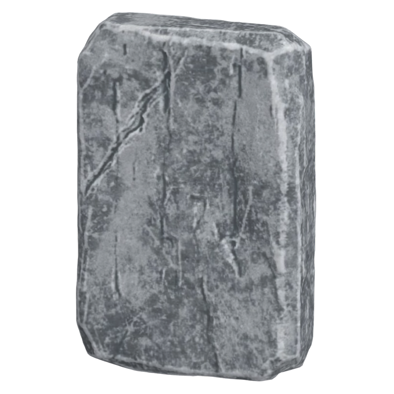 3D Rectangle Shaped Slab Stone Rock Model 3D Graphic