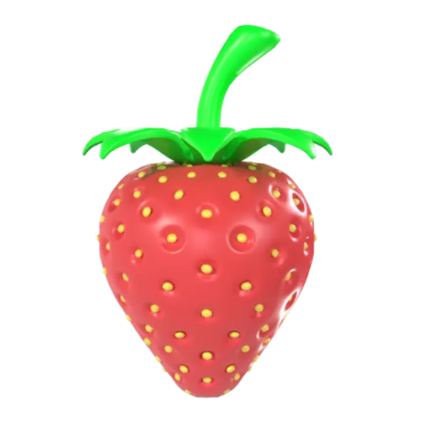 Strawberry 3D Graphic