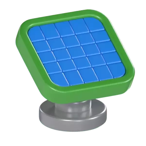 Solar Panel  3D Graphic