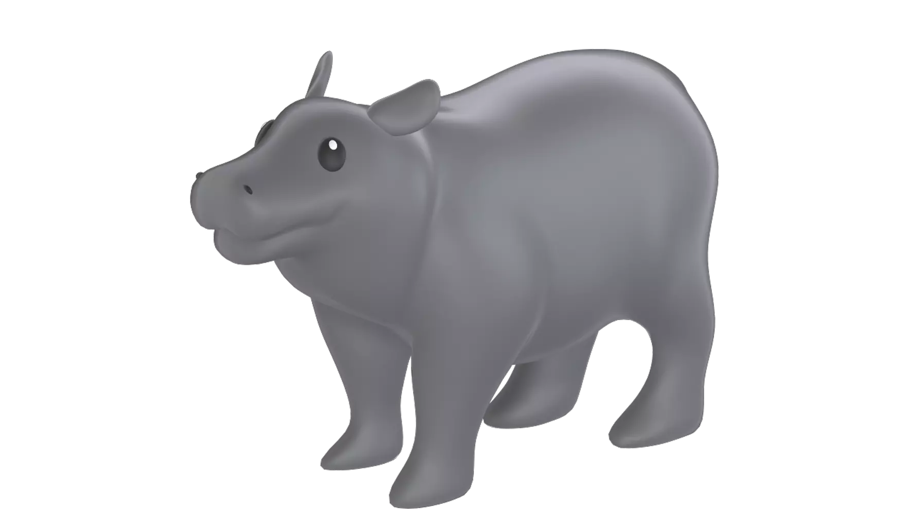 Hippo 3D Graphic