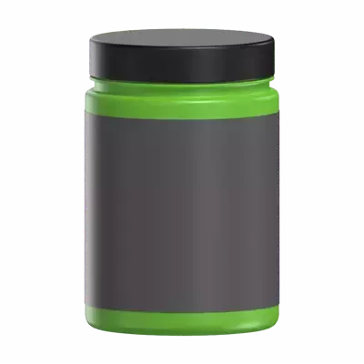 Plastic Jar 3D Graphic