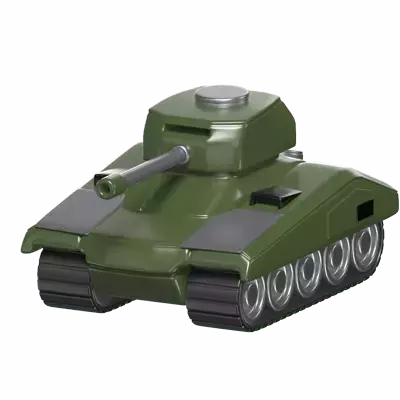 3D Armored Tank Model Robust Military Power 3D Graphic