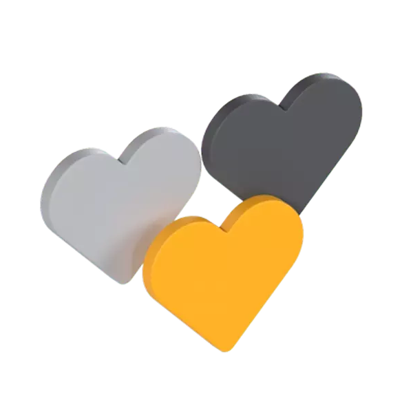Heart Emoji 3D Graphic