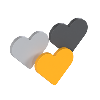 Herz-Emoji 3D Graphic