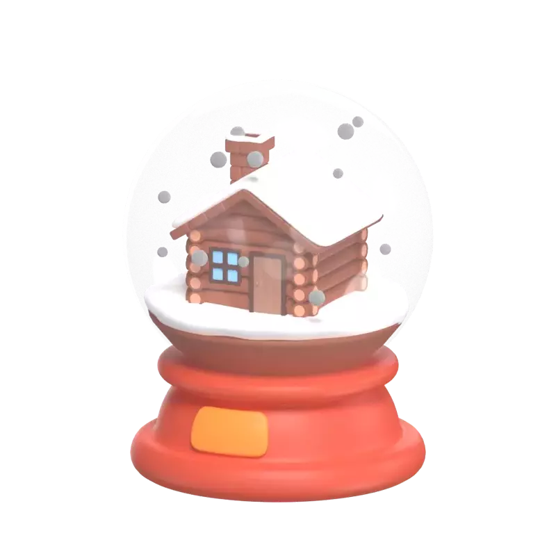 Crystal Snowball 3D Graphic