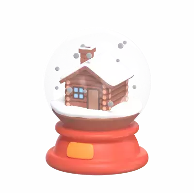 Crystal Snowball 3D Graphic