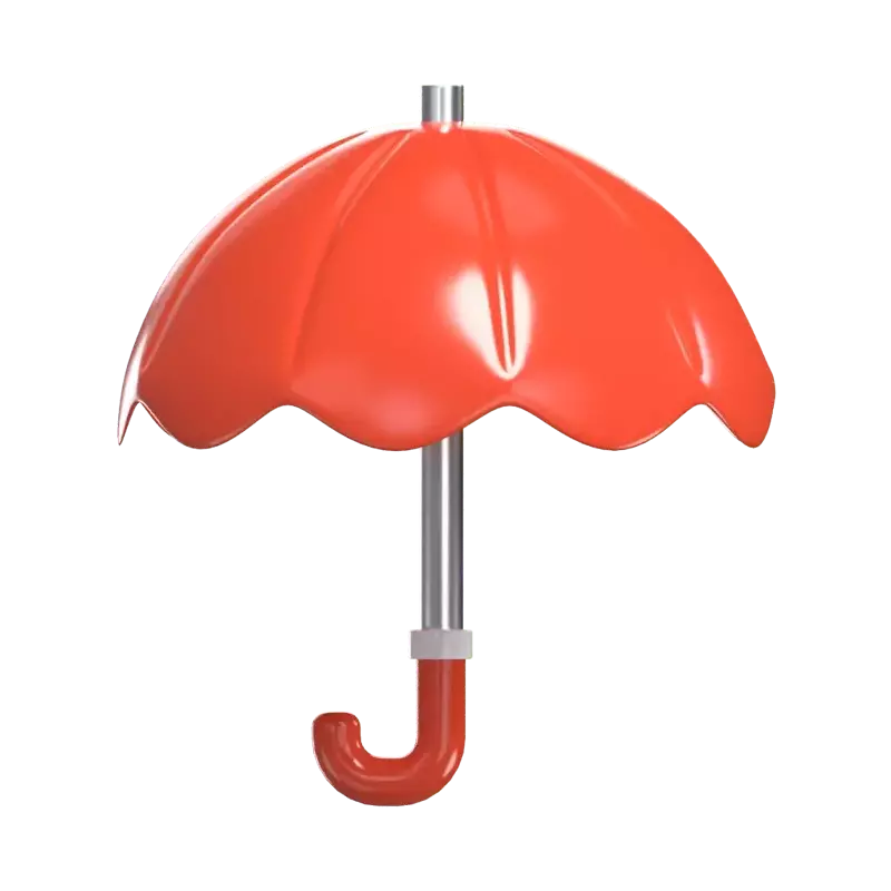 3D Umbrella Model Portable Shelter From The Rain 3D Graphic