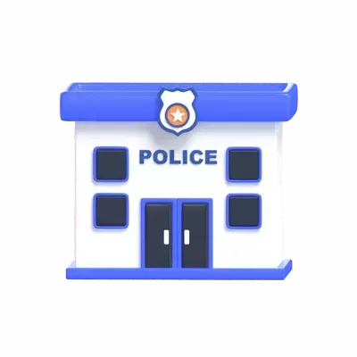 Police Office 3D Graphic