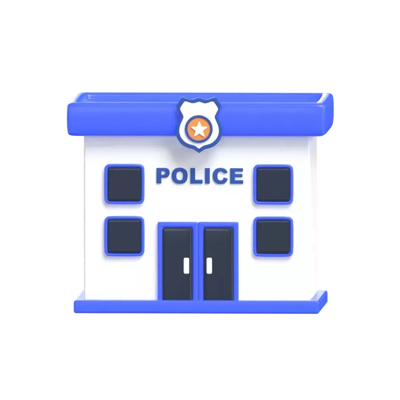 Police Office 3D Graphic