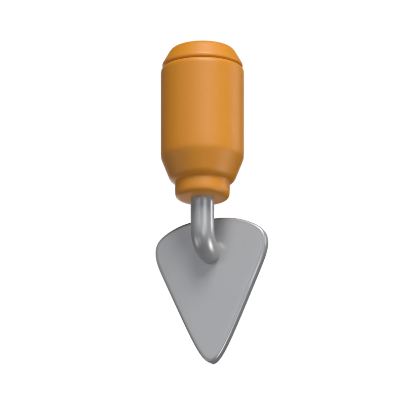 Shovel 3D Icon Model For Construction 3D Graphic